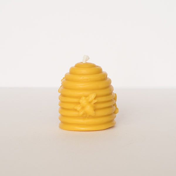 beehive beeswax candle